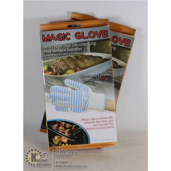 LOT OF TWO NEW MAGIC GLOVE HOT SURFACE