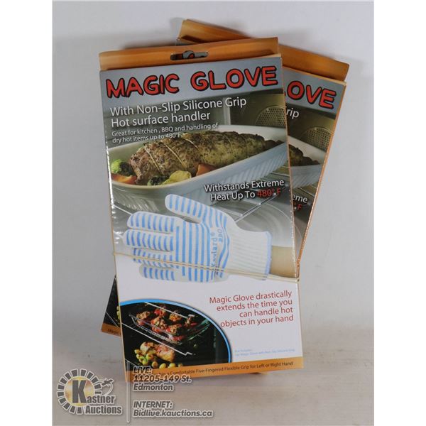 LOT OF TWO NEW MAGIC GLOVE HOT SURFACE