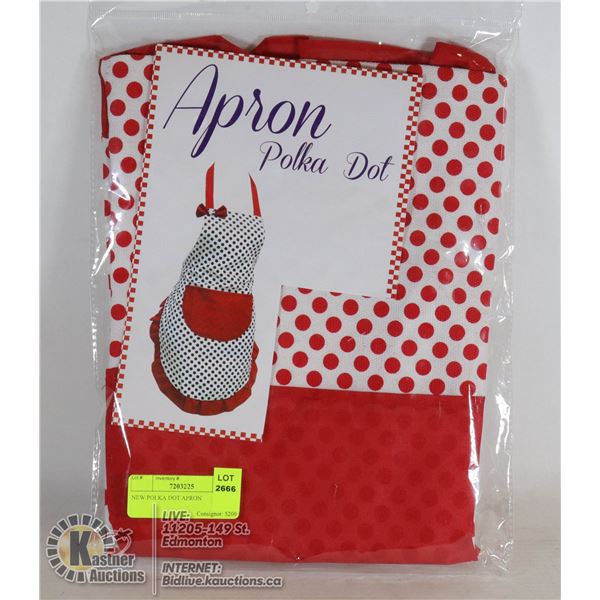 NEW POLKA DOT APRON