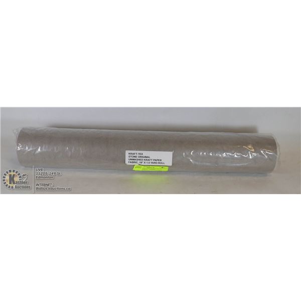 KRAFT-TEX UNWASHED KRAFT PAPER FABRIC - STONE