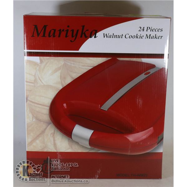 NEW 24 PIECES WALNUT COOKIE MAKER
