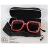 Image 1 : NEW RHINESTONE SUNGLASSES WITH CASE