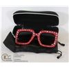 Image 1 : NEW RHINESTONE SUNGLASSES WITH CASE