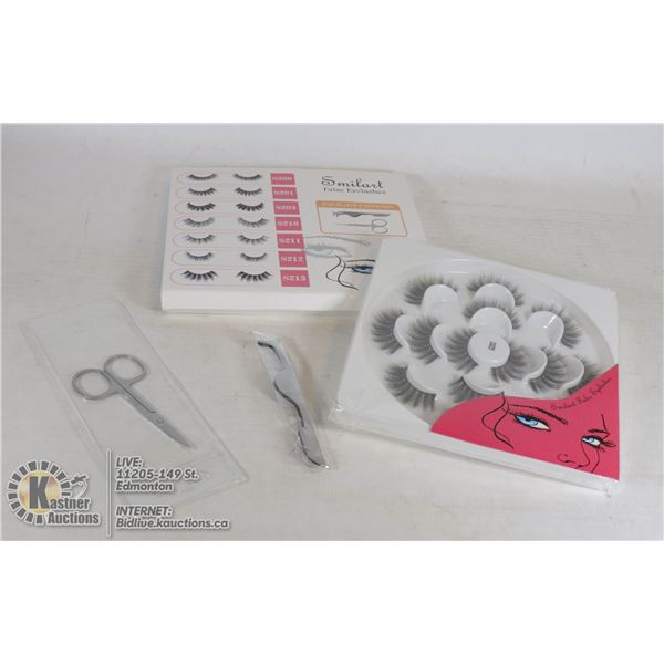 SMILART FALSE EYELASH KIT INCL. APPLICATOR AND