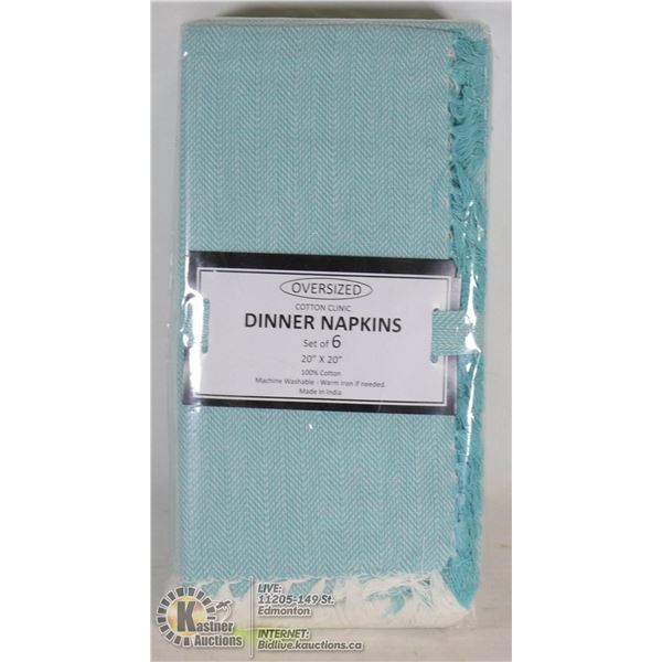 SET OF 6 CLOTH DINNER NAPKINS