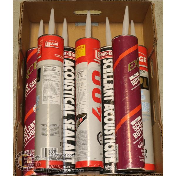 FLAT OF ASSORTED TUBES OF SEALANT