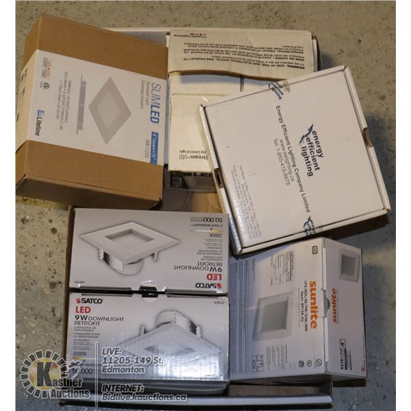 6 - PACK - 4" LED POT LIGHTS (NEW)