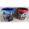 Image 1 : LOT OF 4 MEDIUM SIZE MARVEL SUPER HERO BUCKETS -