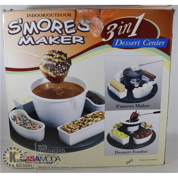 SMORE MAKER 3 IN 1 DESSERT CENTER