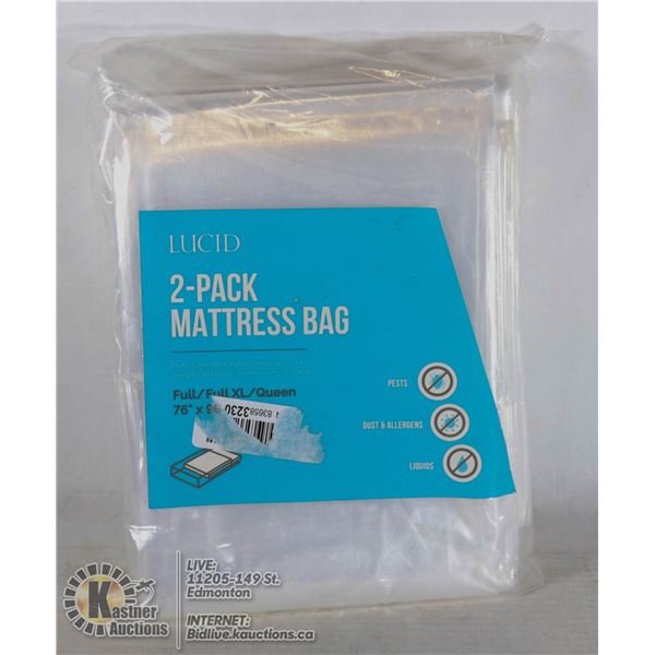 2 PACK MATTRESS BAGS 76" X 96"