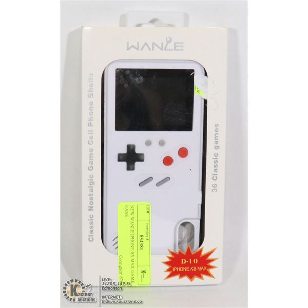 NEW WANLE IPHONE XS MAX GAME CASE