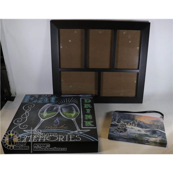 LOT OF THREE KITCHEN PICTURES