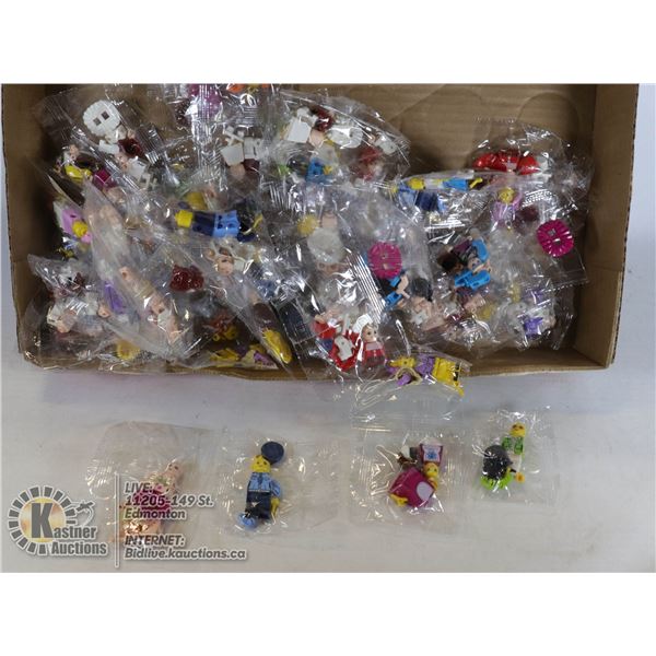 FLAT OF LEGO STYLE MINI FIGURES