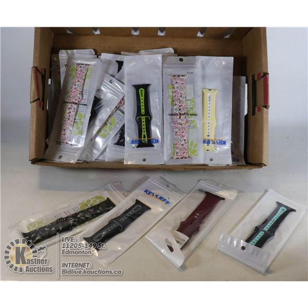 FLAT OF ASSORTED WATCH BANDS