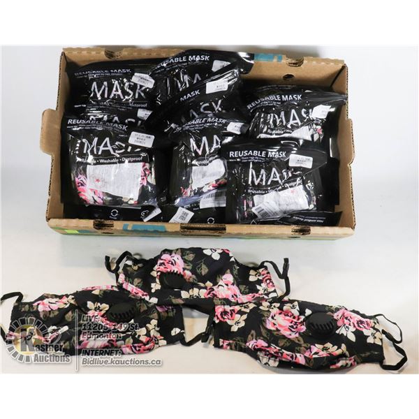 FLAT OF REUSEABLE MASKS
