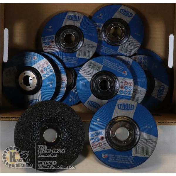 FLAT OF TYROLIT CUT OFF WHEELS 5" X 1/4" X 7/8"