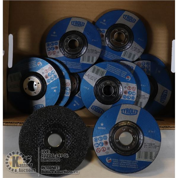 FLAT OF TYROLIT CUT OFF WHEELS 5" X 1/4" X 7/8"