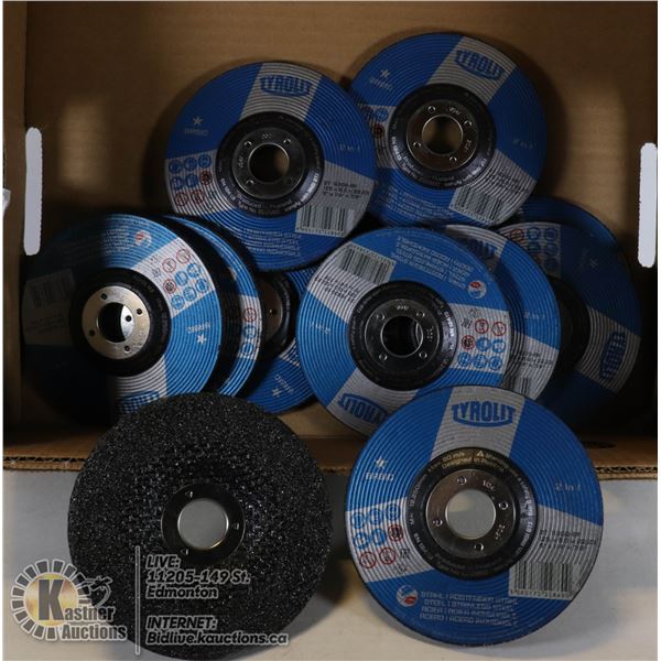 FLAT OF TYROLIT CUT OFF WHEELS 5" X 1/4" X 7/8"