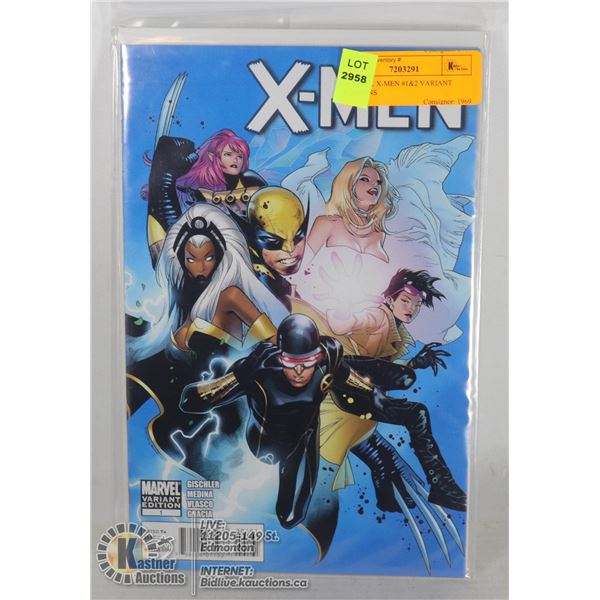 MARVEL X-MEN #1&2 VARIANT EDITIONS