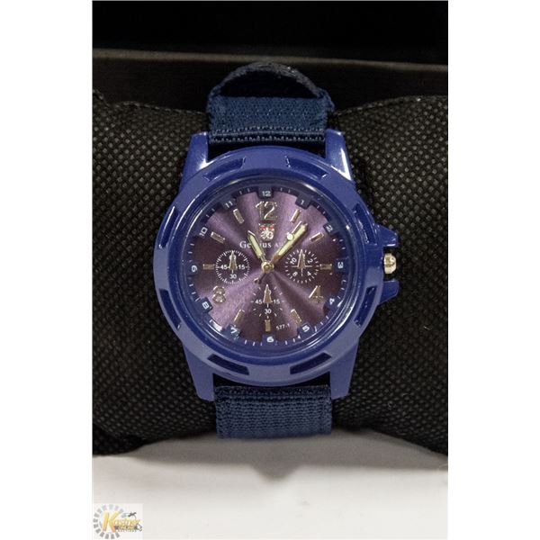 NEW GENIUS ARMY WATCH BLUE ON BLUE