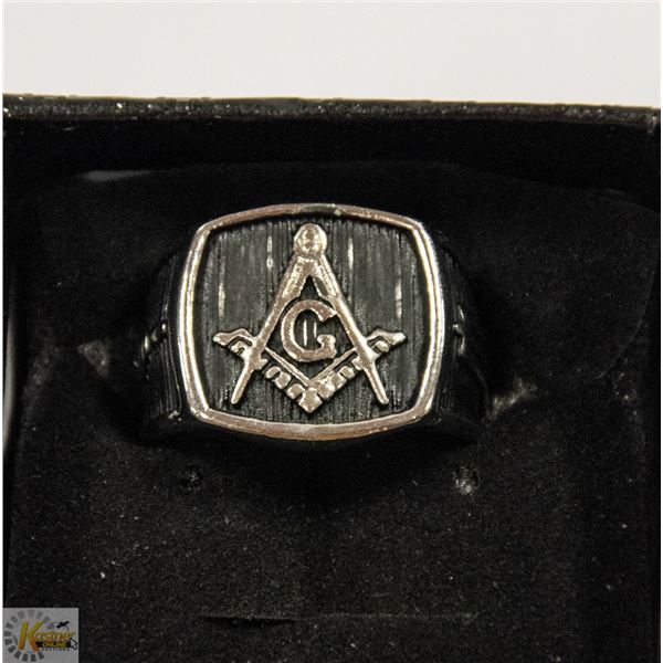 MENS FREEMASON RING SIZE 11