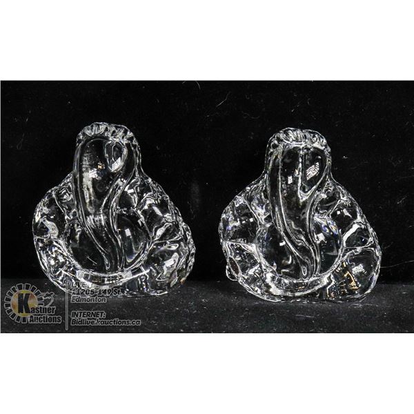 LOT OF 2 CRYSTAL GANESH FIGURES