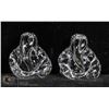 Image 1 : LOT OF 2 CRYSTAL GANESH FIGURES