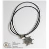 Image 1 : TURKISH JEWELRY BLACK CORD WITH 925 SILVER TURKISH