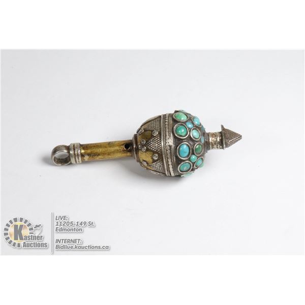 TURKISH JEWELRY PENDANT BASED ON ANTIGUE BUTTON