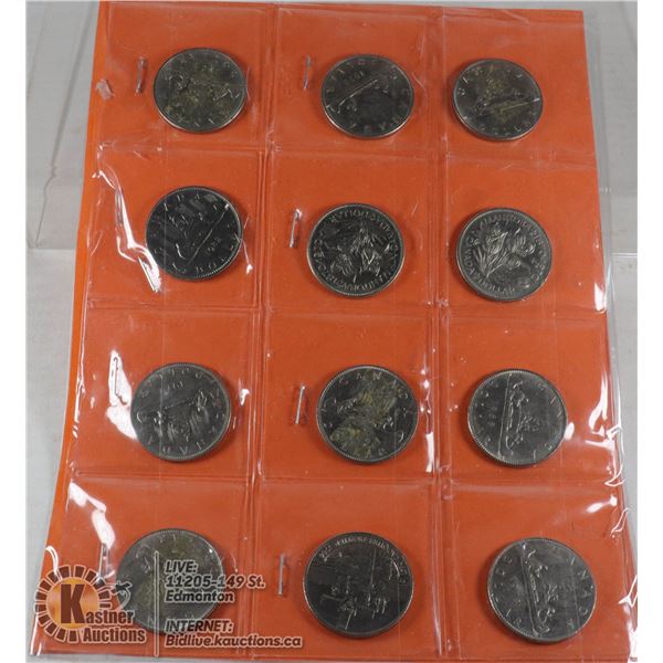 COLLECTION OF CAN. $1 - 1968-83, ALL PROOFS