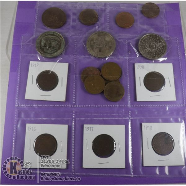 CAN LARGE CENT 1916-20, BRITISH LARGE COMMERATIVES