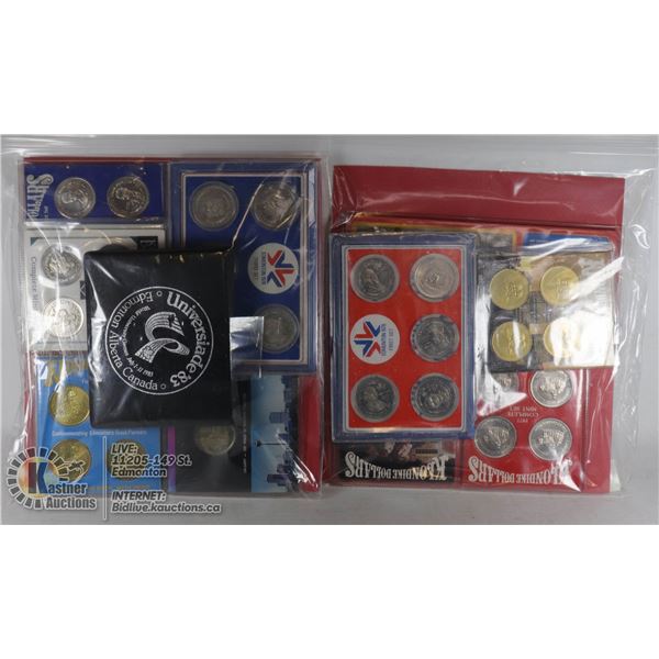 LOT (2 BAGS) OF COMMERATIVE & TRADE DOLLARS