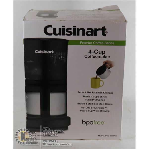 NEW 4 CUP CUISINART COFFEE MAKER