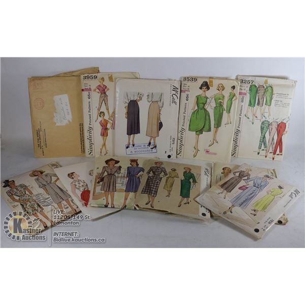 VINTAGE PATTERNS SELECTION OF TEN PATTERNS FROM