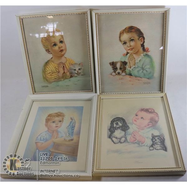 VINTAGE CHILDREN’S PICTURES FRAMED