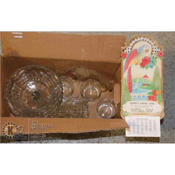 BEAUTIFUL VINTAGE GLASS PIECES