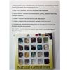 Image 1 : 1)  LOT OF 20 HEALING STONES IN PACKAGING
