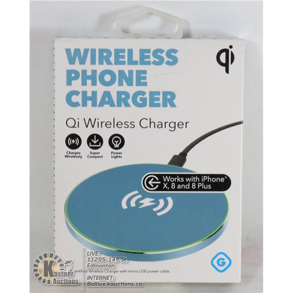 NEW GEMS WIRELESS QI PHONE CHARGER