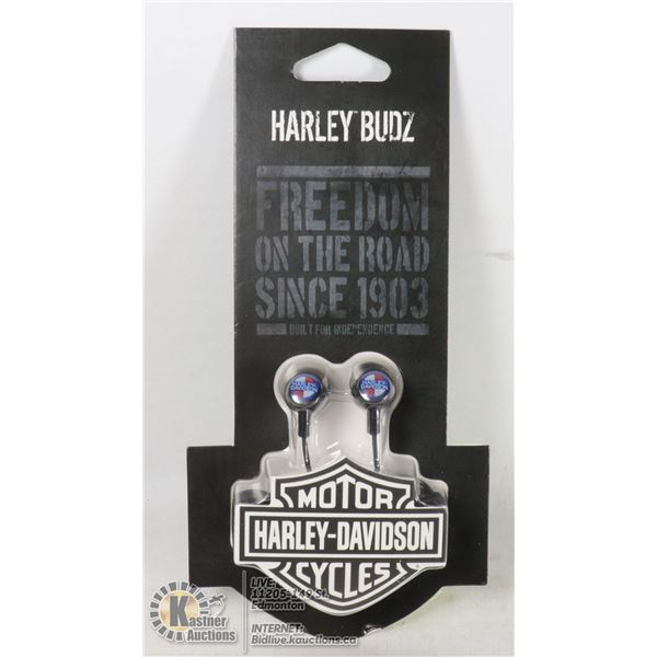 NEW HARLEY DAVIDSON EARBUD HEADPHONES