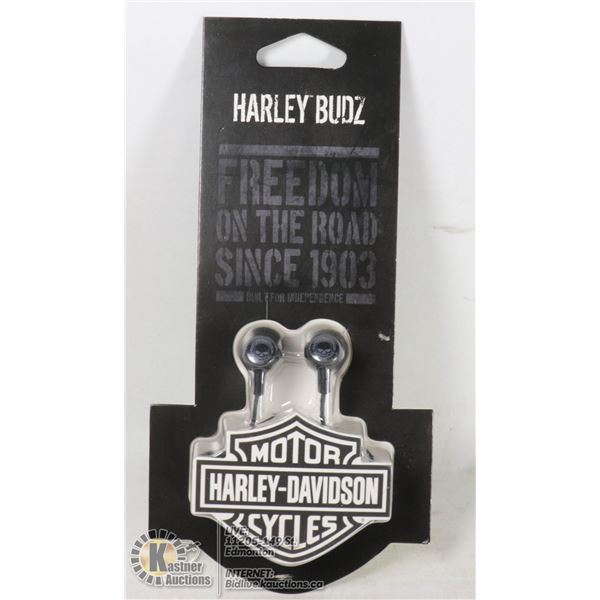 NEW HARLEY DAVIDSON EARBUD HEADPHONES