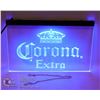 Image 1 : LIGHTED NEON BLUE "CORONA EXTRA" SIGN
