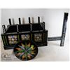 Image 1 : HANDPAINTED CART/FLOWER PLANTER