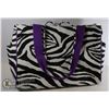 Image 1 : LARGE ZEBRA PATTERN HANDBAG