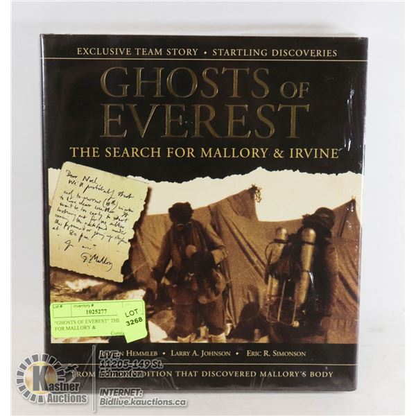 "GHOSTS OF EVEREST" THE SEARCH FOR MALLORY &