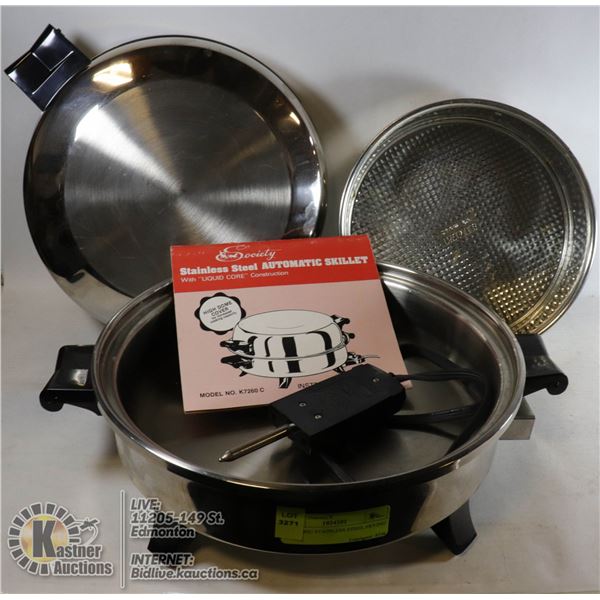 ELECTRIC STAINLESS STEEL FRYING PAN