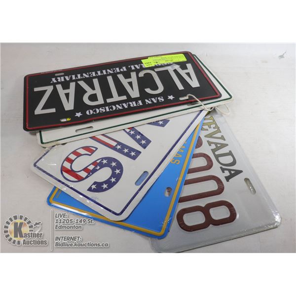 ELVIS ALCATRAZ SCOTS NEVADA BAHAMAS METAL SIGNS