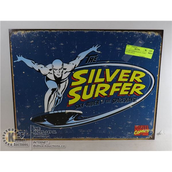 SILVER SURFER MARVEL COMICS METAL 16 X 12