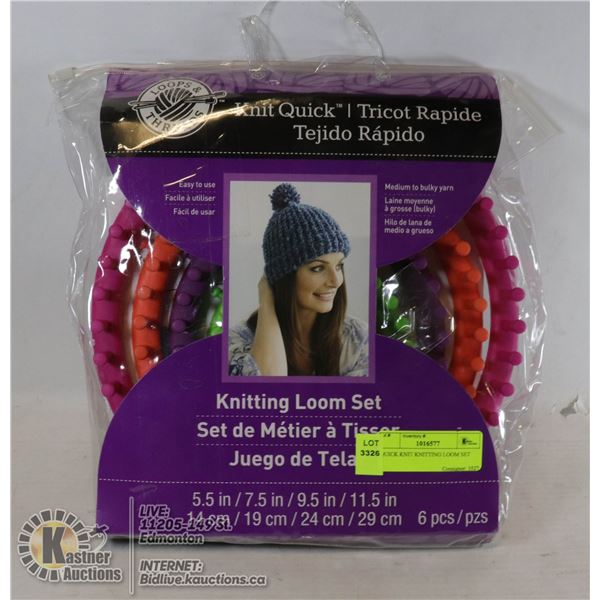QUICK KNIT KNITTING LOOM SET