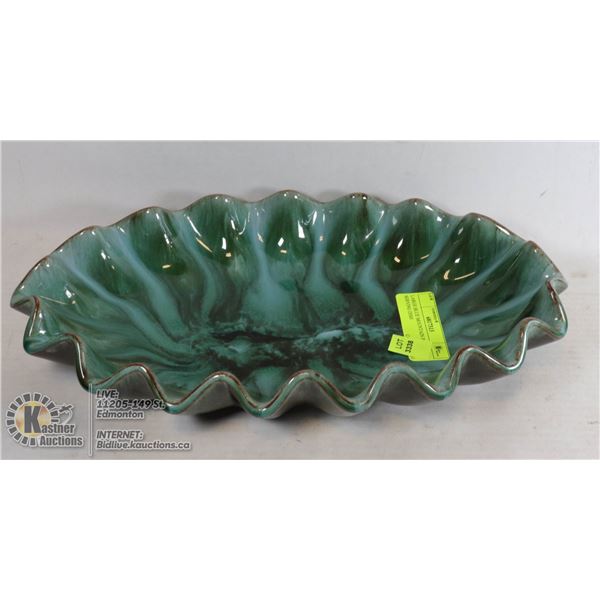 LARGE BLUE MOUNTAIN POTTERY SERVING DISH