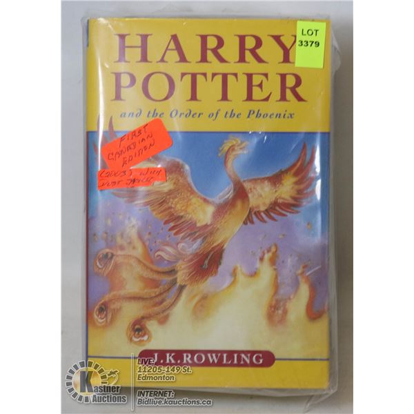 FIRST EDITION HARRY POTTER AND THE ORDER OF THE